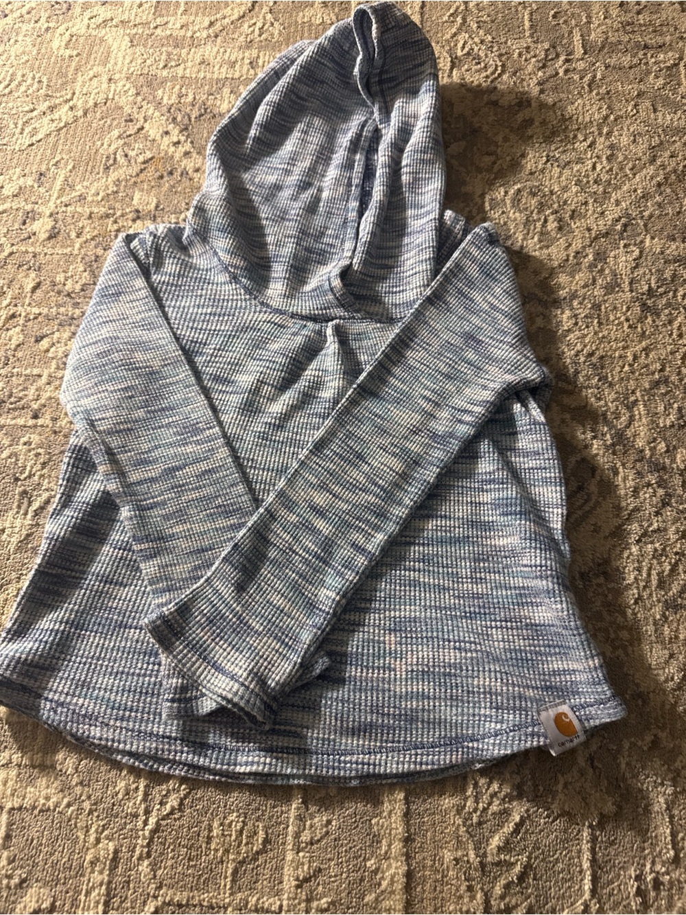 Carhartt Women’s Heathered Light Blue Hooded Thermal